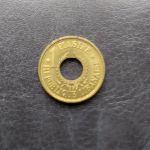 Монета Ливан 1 пиастр 1955