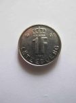 Монета Люксембург 1 франк 1991