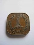 Монета Малайя 1 цент 1957