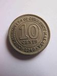 Монета Малайя 10 центов 1949
