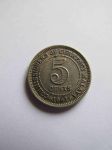 Монета Малайя 5 центов 1941 серебро