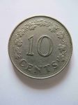 Монета Мальта 10 центов 1972