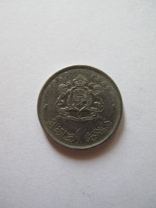 Монета Марокко 1 дирхам 1969