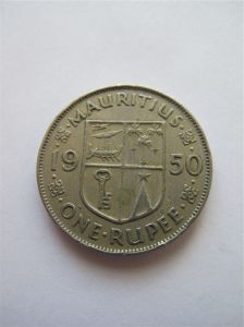 Маврикий 1 рупия 1950