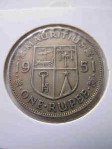 Маврикий 1 рупия 1951