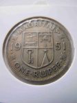 Монета Маврикий 1 рупия 1951