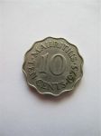 Монета Маврикий 10 центов 1975