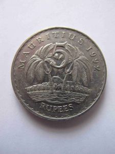 Маврикий 5 рупий 1992