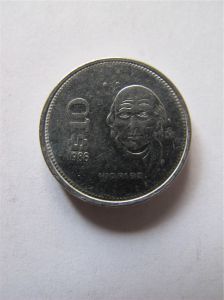 Мексика 10 песо 1986