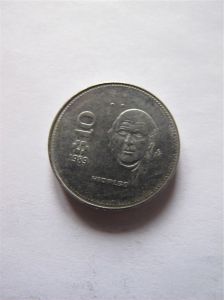 Мексика 10 песо 1989