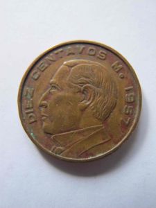 Мексика 10 сентаво 1957