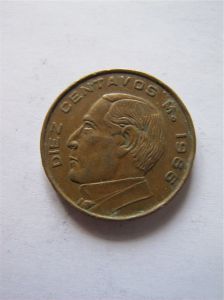 Мексика 10 сентаво 1966