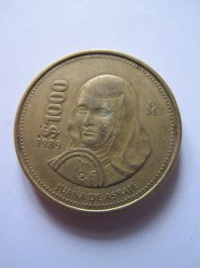 Мексика 1000 песо 1989