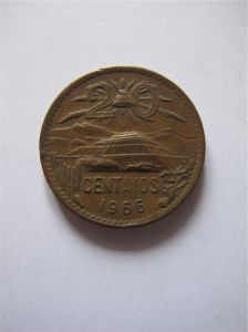 Мексика 20 сентаво 1966