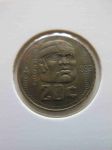 Монета Мексика 20 сентаво 1983 KM#491