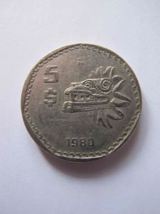 Мексика 5 песо 1980