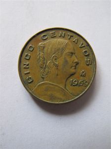 Мексика 5 сентаво 1969