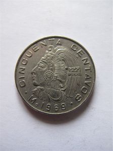 Мексика 50 сентаво 1969