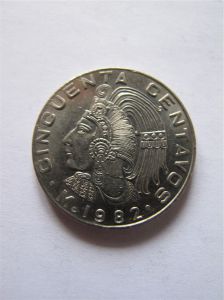 Мексика 50 сентаво 1982