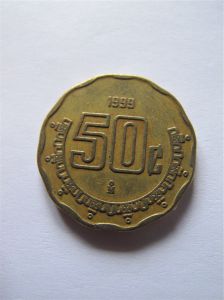 Мексика 50 сентаво 1999