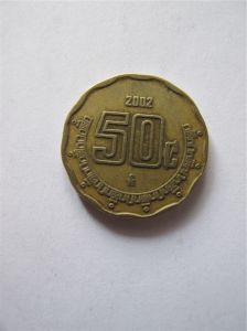Мексика 50 сентаво 2002