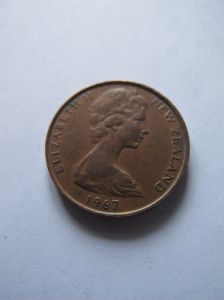Новая Зеландия 2 цента 1967