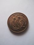 Монета Новая Зеландия 2 цента 1974