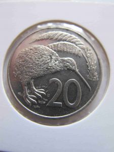 Новая Зеландия 20 центов 1988