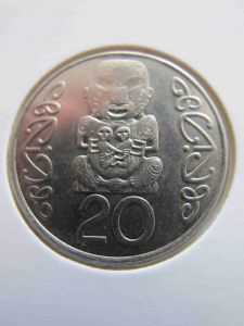 Новая Зеландия 20 центов 2002