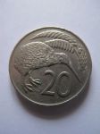Монета Новая Зеландия 20 центов 1974