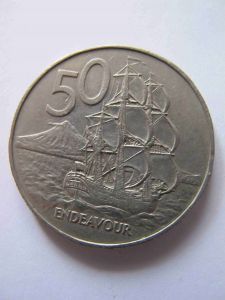 Новая Зеландия 50 центов 1985