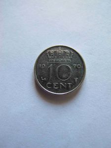 Нидерланды 10 центов 1970