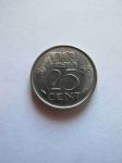 Монета Нидерланды 25 центов 1958