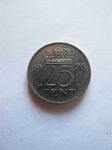 Монета Нидерланды 25 центов 1976