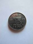 Монета Нидерланды 25 центов 1977