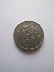 Монета Норвегия 50 эре 1977