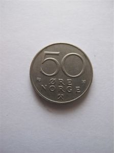 Норвегия 50 эре 1977
