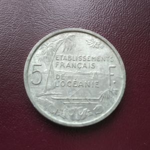 Французская Океания 5 франков 1952