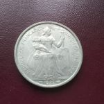 Монета Французская Океания 5 франков 1952