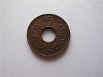Монета Палестина 5 мил 1944 бронза