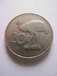 Монета Папуа Новая Гвинея 20 тоа 1975