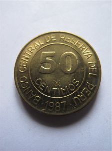 Перу 50 сентимо 1987