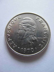 Французская Полинезия 20 франков 1970