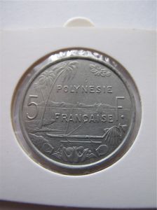 Французская Полинезия 5 франков 1975