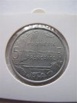 Монета Французская Полинезия 5 франков 1975