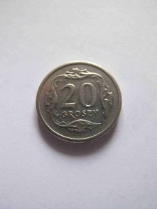 Польша 20 грошей 1990