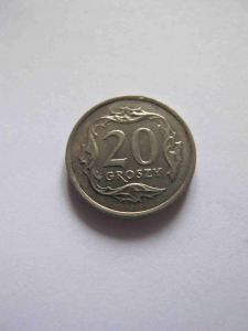 Польша 20 грошей 1992