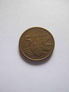 Польша 5 грошей 2001