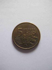 Польша 5 грошей 2003
