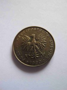 Польша 10 злотых 1990 серебро